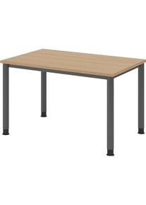 Hammerbacher, Schreibtisch, Schreibtisch 4Fuss-rd.120x80cm Eiche/Graphit (120 x 80 cm)