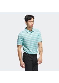 adidas Performance , Poloshirt »2 COLOR STRIPE« , Mint Ton / Semi Flash Aqua , XL , XL , Dieses stylishe Golf-Poloshirt mit recycelten Materialien...
