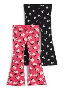 C&Amp;A Confezione da 2-fiore e cigno-leggings termici dal taglio svasato, Rosa, Taille: 116