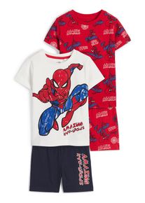C&Amp;A Confezione da 2-Uomo Ragno-pigiama corto-4 pezzi, Bianco, Taille: 98