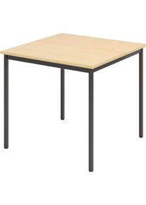 Hammerbacher, Schreibtisch, Besprechungstisch Fuss Vierk. 80x80cm Ahorn (80 x 80 cm)