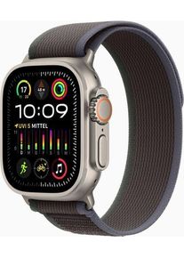 Apple Watch Ultra 2 (2023) | GPS + Cellular | argento | Trail Loop blu/nero M/L