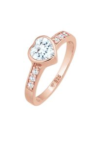 Elli - Simbolo del Cuore Fidanzamento con Cristalli di Zirconia in Argento Sterling 925 AnElli 1 pieces female