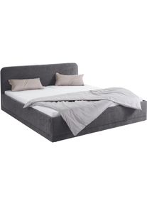Westfalia Schlafkomfort Polsterbett inkl. Bettkasten bei Ausführung mit Matratze in grau, Größe Liegefläche B/L/H: 200 cm x 200 cm x 45,00