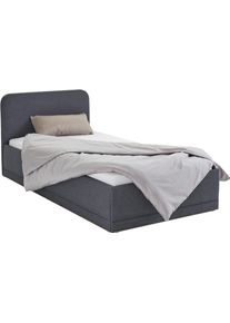 Westfalia Schlafkomfort Polsterbett inkl. Bettkasten bei Ausführung mit Matratze in grau, Größe B/H/L: 130 cm x 34 cm x 210 cm