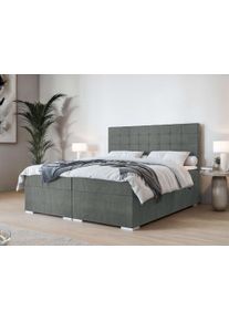 Inosign Polsterbett »Semla mit Matratze und Topper in grau, Größe Liegefläche B/L: 160 cm x 200 cm