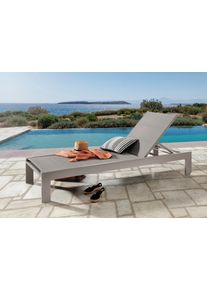 Destiny Gartenliege »AMALFI« Aluminium, Textilene in grau