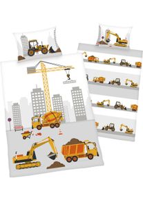 Baby Best Babybettwäsche »Baustelle« mit niedlichem Baustellen Motiv in bunt, Größe B/L: 60 cm x 40 cm