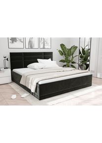 Westfalia Schlafkomfort Polsterbett »Prag« 3 Matraztenarten wählbar in grau, Größe B/H/L: 160 cm x 210 cm