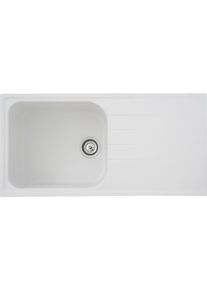 respekta Einbauspüle »ORLANDO100X50G« in weiß, Größe 0