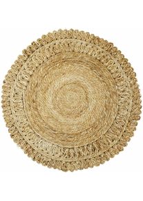 CarpetFine Sisalteppich »Juteteppich Luca« rund 13 mm Höhe natürliches Pflanzenmaterial von Hand gewebt, Boho Style in beige