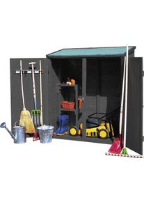 Promadino Garten-Geräteschrank in grau