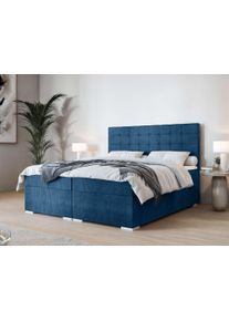 Inosign Polsterbett »Semla mit Matratze und Topper in blau, Größe Liegefläche B/L: 180 cm x 200 cm