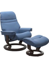stressless Relaxsessel »Sunrise« mit Classic Base in blau, Größe B/H/T: 88 cm x 103 cm x 78 cm