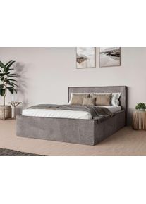 Andas Polsterbett »Östavall wahlweise mit Matratze und Topper in braun, Größe Liegefläche B/L: 180 cm x 200 cm