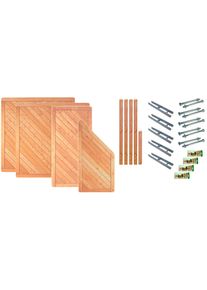 TETZNER & JENTZSCH Tetzner & Jentzsch Dichtzaun »Springfield 1« 4 Elemente in beige, Größe H/L: 180 cm x 5,85 m