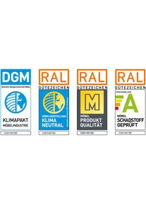 Musterring Hocker »LUCIA« in weiß, Größe B/H/T: 100 cm x 43 cm x 100 cm