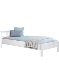 Ticaa Futonbett »Merci« Einzelbett in weiß, Größe Liegefläche B/L: 90 cm x 200 cm