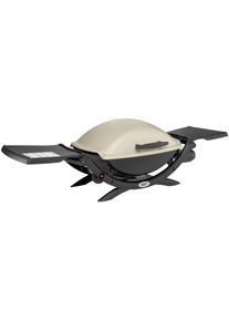 Weber Gasgrill »Q 2000 in grau, Größe B/H/T: 130,6 cm x 49,6 cm