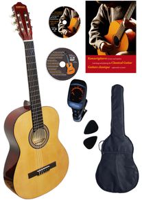 Clifton Konzertgitarre &raquo;Konzertgitarren Set, Natur&laquo; Komplettset in beige