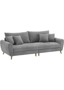 Mr. Couch Big-Sofa »Blackburn II« Mit Kaltschaumpolsterung bis 140 kg belastbar in grau, Größe B/H/T: 260 cm x 71 cm x 108 cm
