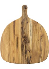 Aida Raw Pizzaschneidebrett »RAW Teak« organisches Design in braun, Größe B/H/L: 37,8 cm x 1,5 cm x 46 cm