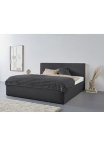 Westfalia Schlafkomfort Polsterbett »Vita« auch mit Stauraum erhältlich in grau, Größe Liegefläche B/L/H: 200 cm x 200 cm x 59
