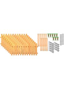 TETZNER & JENTZSCH Tetzner & Jentzsch Lattenzaun »Lakeland 6« 8 Elemente in braun, Größe H/L: 100 cm x 15,21 m