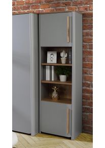 FORTE Standregal »Surfino« in grau, Größe B/H/T: 58,6 cm x 194,2 cm x 41,3 cm