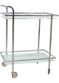 Home Affaire Servierwagen in silberfarben, Größe B/H/T: 64 cm x 84,5 cm x 42 cm