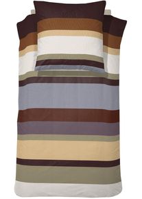 Damai Bettwäsche »Casa« dezente Ripp-Optik in braun, Größe B/L: 80 cm x 80 cm