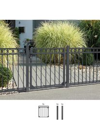 Alberts Zauneinzeltür »Circle« Breite: 96,5 cm in grau, Größe B/H: 96,5 cm x 120 cm