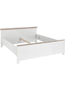 Home Affaire Bett »Florenz Doppelbett Landhausstil Bettgestell (100,140 oder 180/200cm)« aus FSC -zertifiziertem Holzwerkstoff in weiß, Größe...