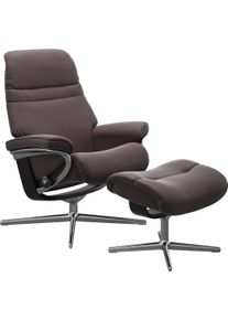 stressless Relaxsessel »Sunrise« mit Cross Base in rot, Größe B/H/T: 92 cm x 105 cm x 80 cm