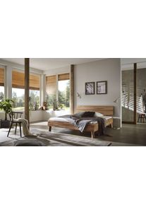 Home Affaire Massivholzbett »Chavot I« wahlweise in Kernbuche oder Wildeiche erhältlich in beige, Größe Liegefläche B/L: 180 cm x 200 cm