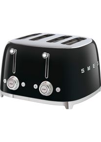 Smeg Toaster »TSF03BLEU« 4 kurze Schlitze 3000 W in schwarz