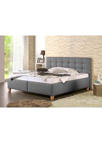 Maintal Polsterbett »Madane« wahlweise mit Matratze in den Härtegraden H2,H3 oder H4 in grau, Größe Liegefläche B/L/H: 180 cm x 200 cm x 54