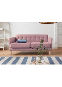 Andas 2-Sitzer »Raadal« in geradliniger skandinavischer Optik in rosa, Größe B/H/T: 161 cm x 74 cm x 84 cm