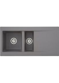 respekta Einbauspüle in grau