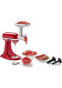 KitchenAid Fleischwolfaufsatz »5KSMMGA« aus Ganzmetall in grau