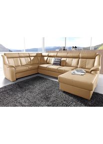 Sit & More Sit&More Wohnlandschaft »Basel U-Form« wahlweise mit Relaxfunktion in braun, Größe B/H/T: 315 cm x 98 cm x 210 cm