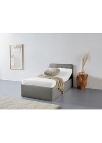 Westfalia Schlafkomfort Polsterbett »Rostock« auch mit Stauraum und Kopfteilverstellung erhältlich in grau, Größe Liegefläche B/L/H: 100 cm x 200...