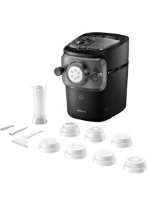 Philips Nudelmaschine »Pastamaker HR2665/93 Avance Collection« inkl. Wiegefunktion und 8 Formscheiben in schwarz