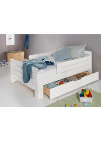 Lüttenhütt Lüttenhütt Funktionsbett »"LOTTE " Bestseller! Kinderbett mit Rausfallschutz, Schublade optional« ausziehbar von 140cm-200cm Länge, Mitwachsend,...