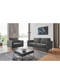 ATLANTIC HOME COLLECTION 2-Sitzer »Weston« im skandinavischem Stil in grau, Größe B/H/T: 166 cm x 81 cm x 87 cm
