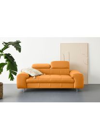 COTTA 2-Sitzer »Chef« Big-Sofa mit Kopfteilverstellung in braun, Größe B/H/T: 196 cm x 72 cm x 105 cm