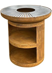 Buschbeck Holzkohlegrill »Karuk« ØxH: 80x98 cm in braun, Größe B/H/T: 80 cm x 80 cm