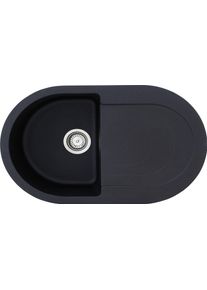 respekta Einbauspüle »PHOENIX79X50G« in schwarz