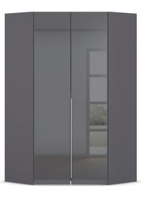 Rauch Eckkleiderschrank »Kleiderschrank Schrank Ankleidezimmer Schlafzimmer Garderobe AGORDO« in zwei Griff-Farben in grau, Größe B/H/T: 117 cm x...