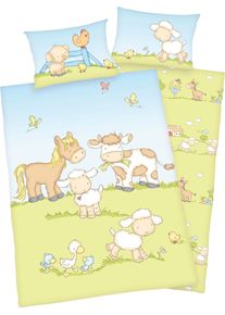 Baby Best Babybettwäsche »Bauernhoftiere« mit niedlichem Tier Motiv in bunt, Größe B/L: 60 cm x 40 cm